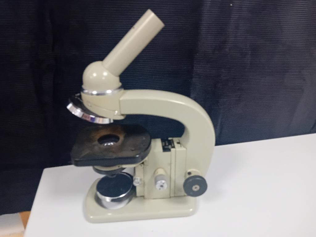 Microscoop OMO, Leningrad 1969, Ophalen, Gebruikt, Minder dan 400x, Biologische microscoop