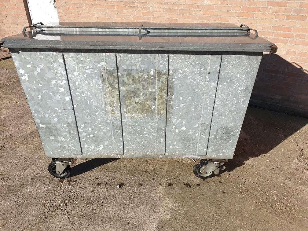 AANBIEDING Stalen container 1000L - scherp geprijsd!!, Ophalen, Gebruikt, 40 liter of meer, Metaal