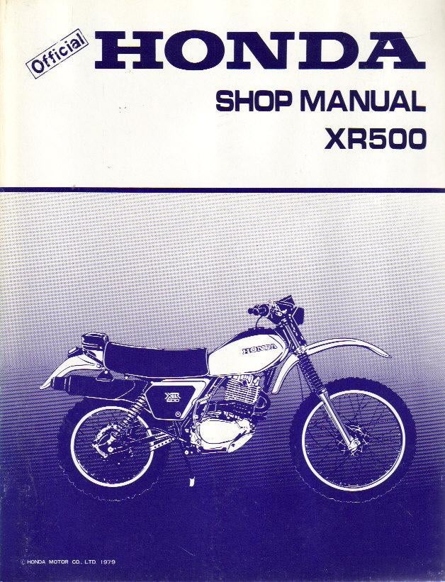 Honda XR500 shop manual (976z) motor, Ophalen of Verzenden, Honda