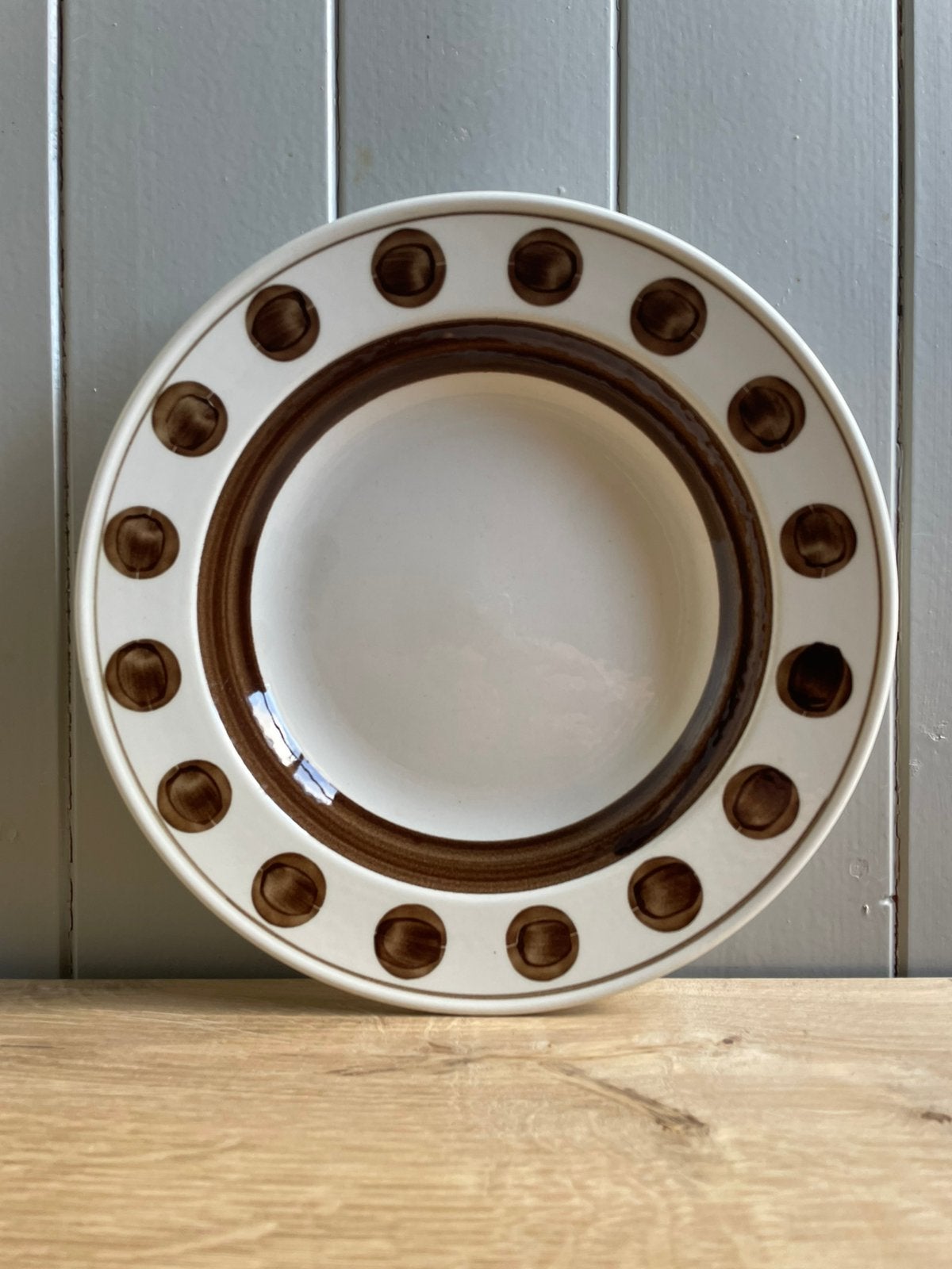 Vintage BOCH La Louviére Belgium diep bord 1950s., Antiek en Kunst, Curiosa en Brocante, Ophalen of Verzenden