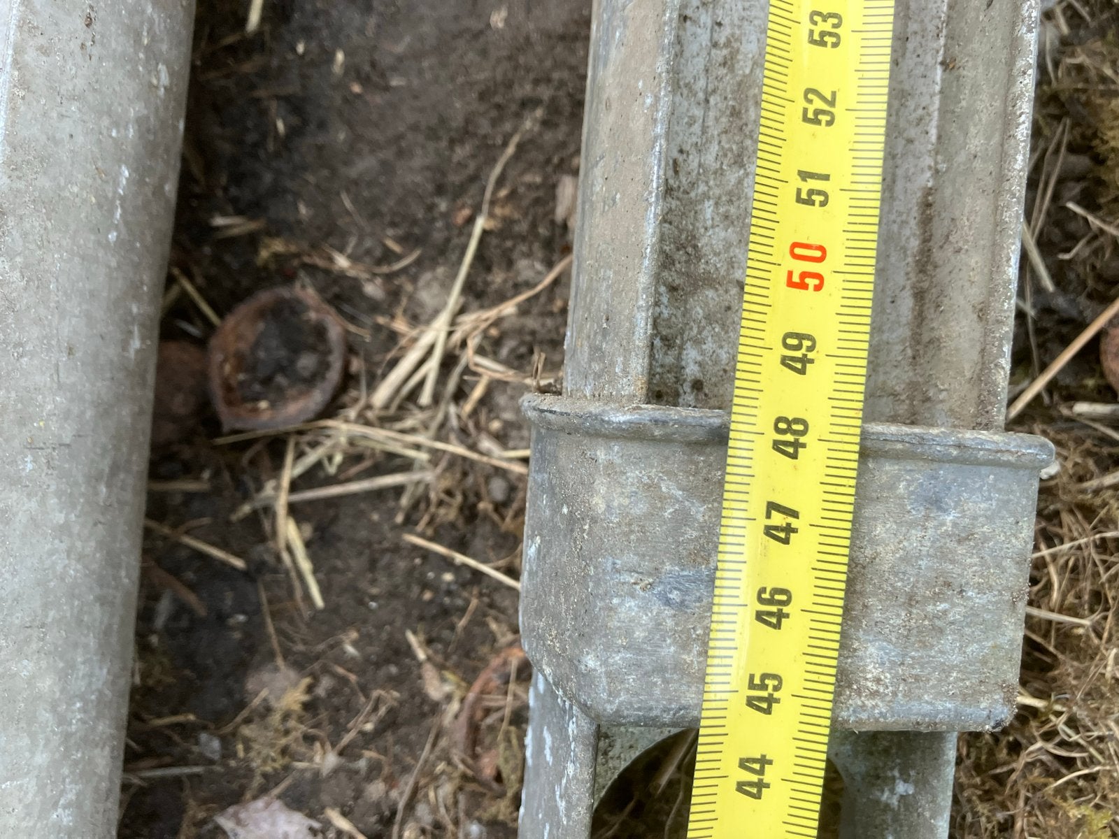 Gebruikte aluminium hekwerkpalen, Tuin en Terras, Tuinhekken en Hekwerk, Ophalen, Gebruikt, Aluminium, Overige typen