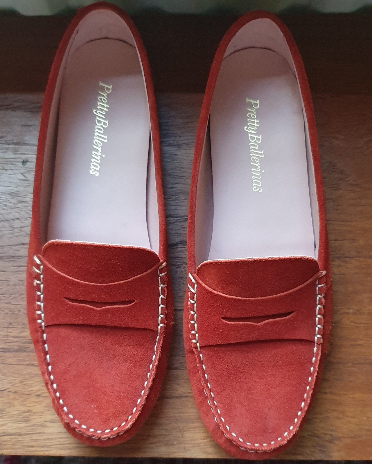 PrettyBallerinas mocassins, Kleding | Dames, Schoenen, Ophalen of Verzenden, Zo goed als nieuw, Rood