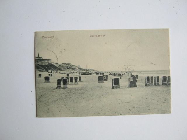 Ansichtkaarten Nederland, TC 5-38 Zandvoort, Strandgezicht07, Verzenden, Voor 1920, Gelopen, Noord-Holland