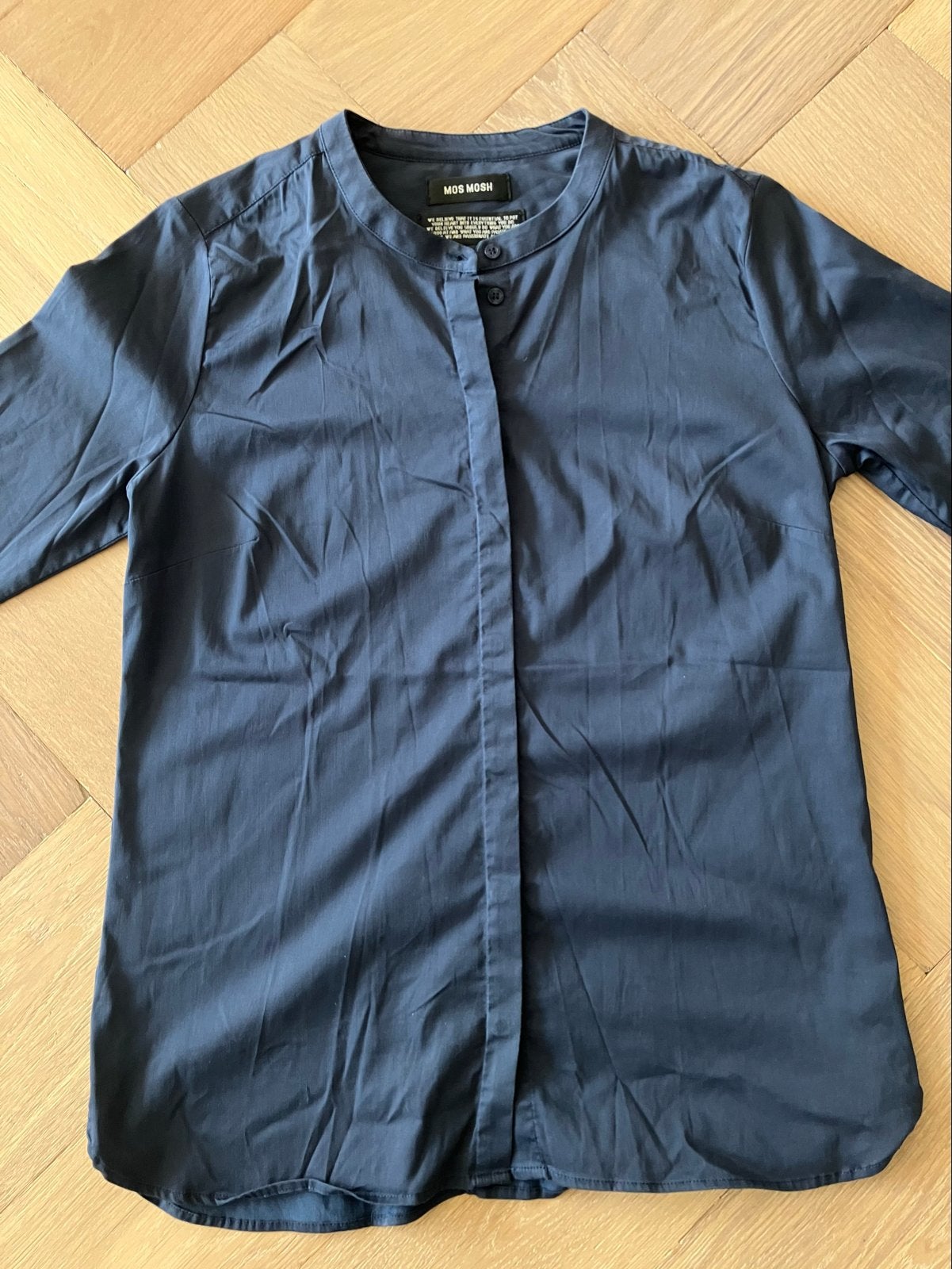 Mos Mosh Mattie Shirt - Donkerblauw - Maat S, Ophalen of Verzenden, Zo goed als nieuw, Maat 36 (S), Blauw