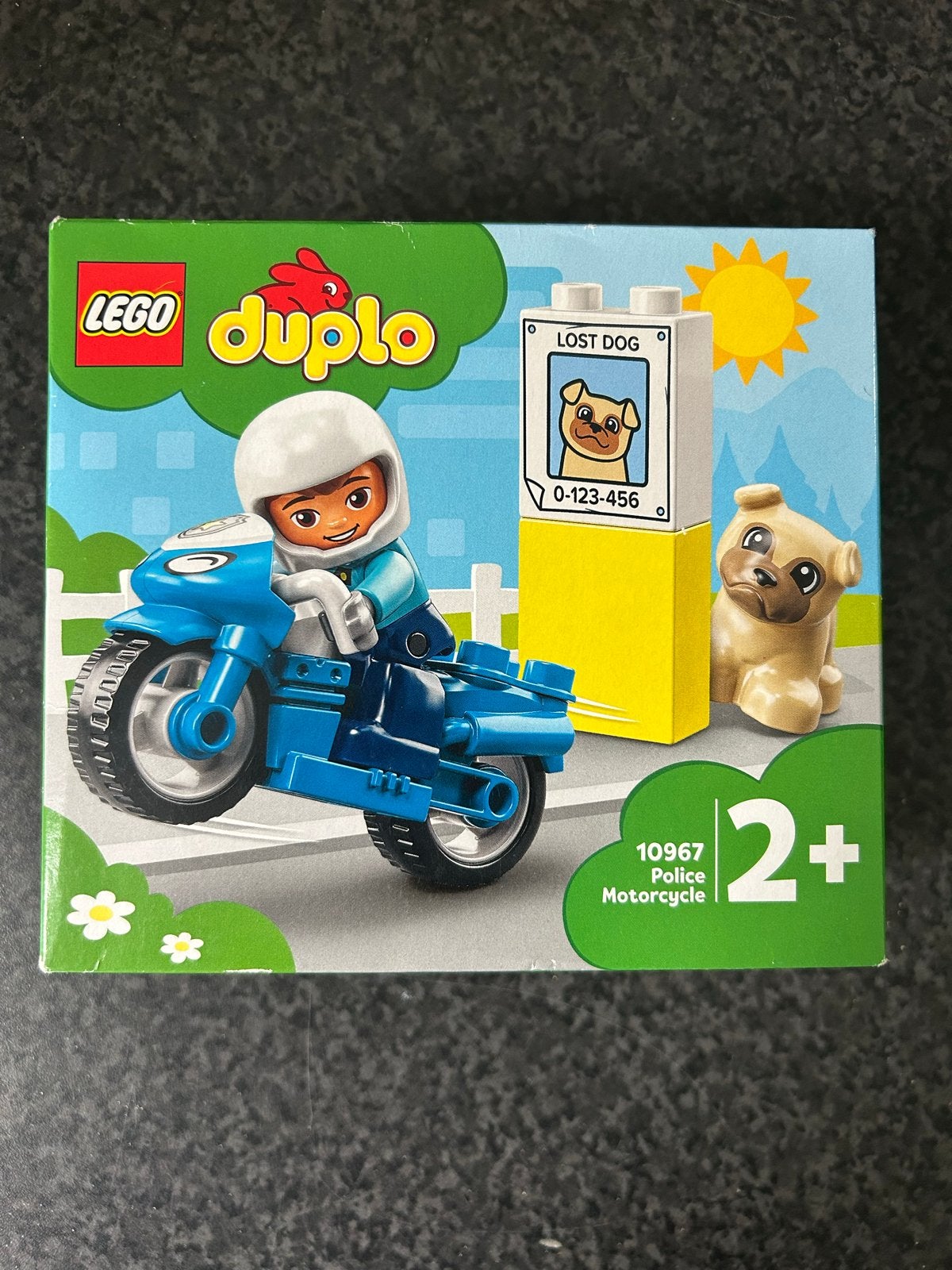 Lego Duplo 10967 Politie Motorfiets met Hondje, City, Nieuw, Ophalen of Verzenden, Duplo