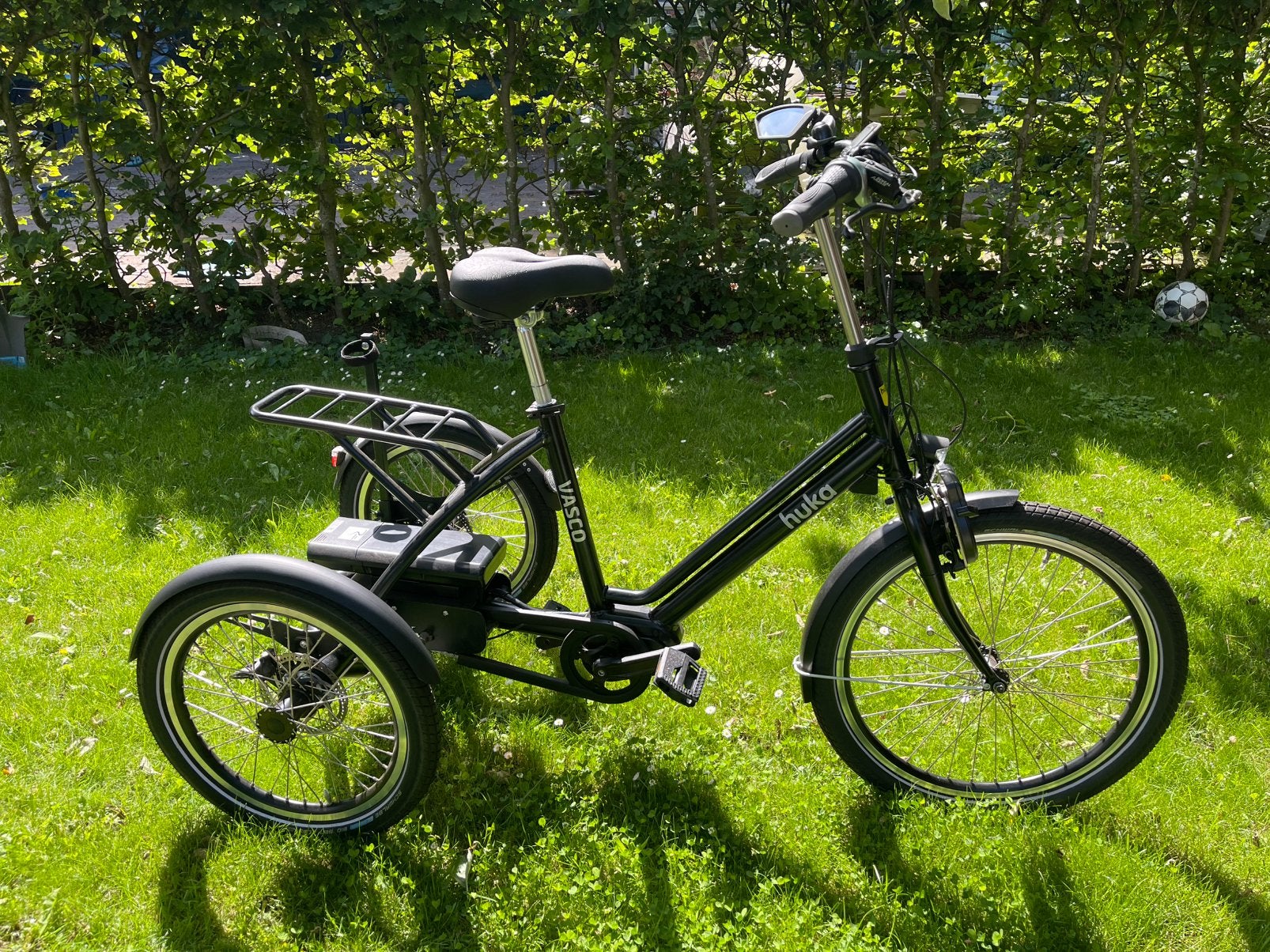 HUKA VASCO Driewielfiets zwart, Fietsen en Brommers, Fietsen | Driewielfietsen, Ophalen of Verzenden, Zo goed als nieuw