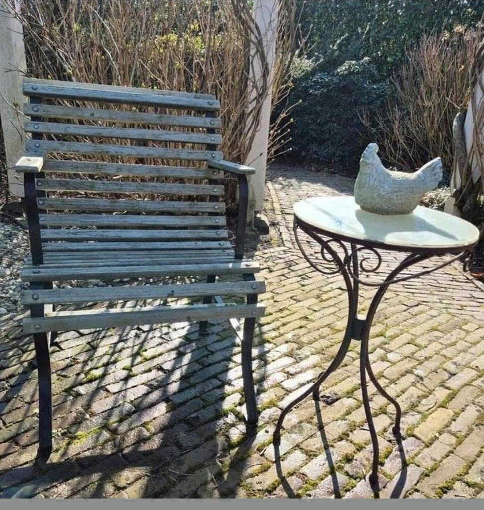 Cottage Tuinstoel, Engelse latten tuinstoel, Ophalen