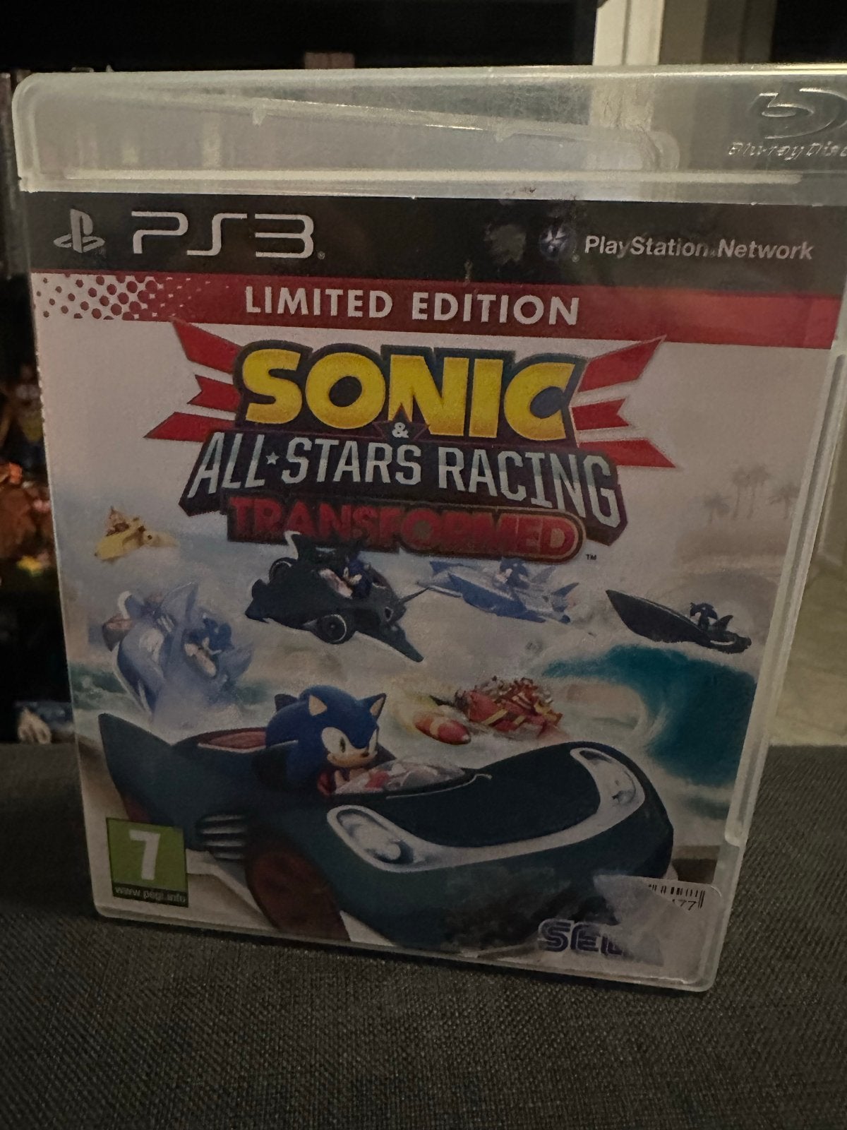 Sonic All-Stars Racing Transformed Limited Edition PS3, Spelcomputers en Games, Games | Sony PlayStation 3, Gebruikt, Racen en Vliegen