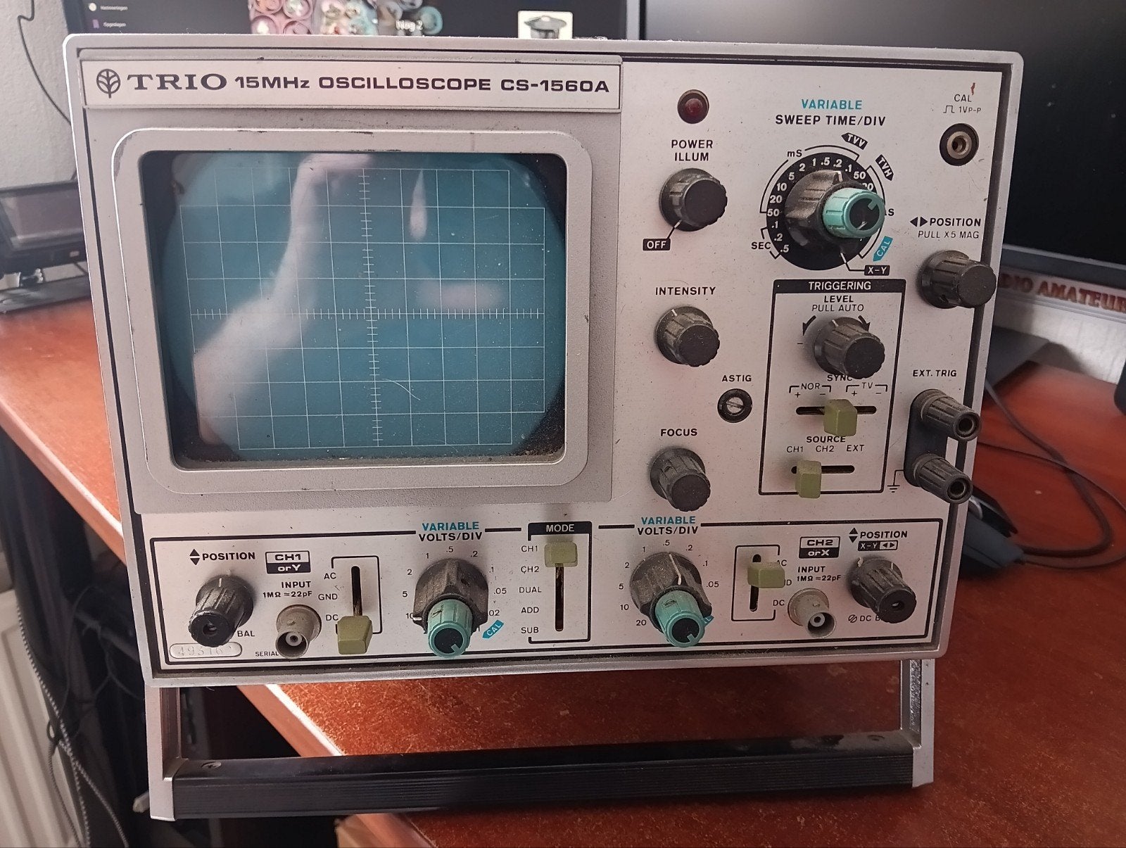 Trio 15MHz Oscilloscoop CS-1560A, Ophalen, Gebruikt