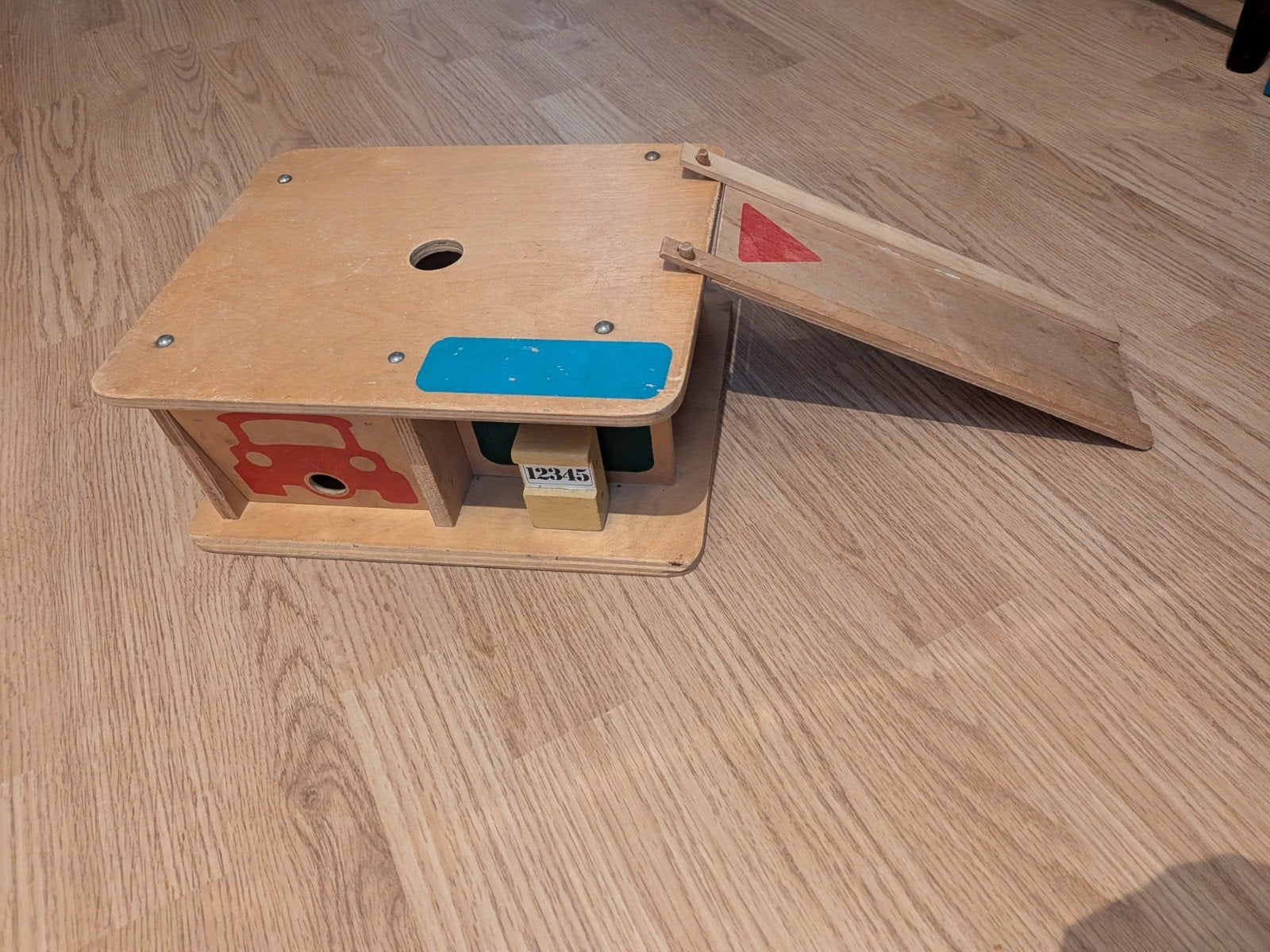Vintage Sio houten garage met oprit, Ophalen of Verzenden, Gebruikt, Overige typen
