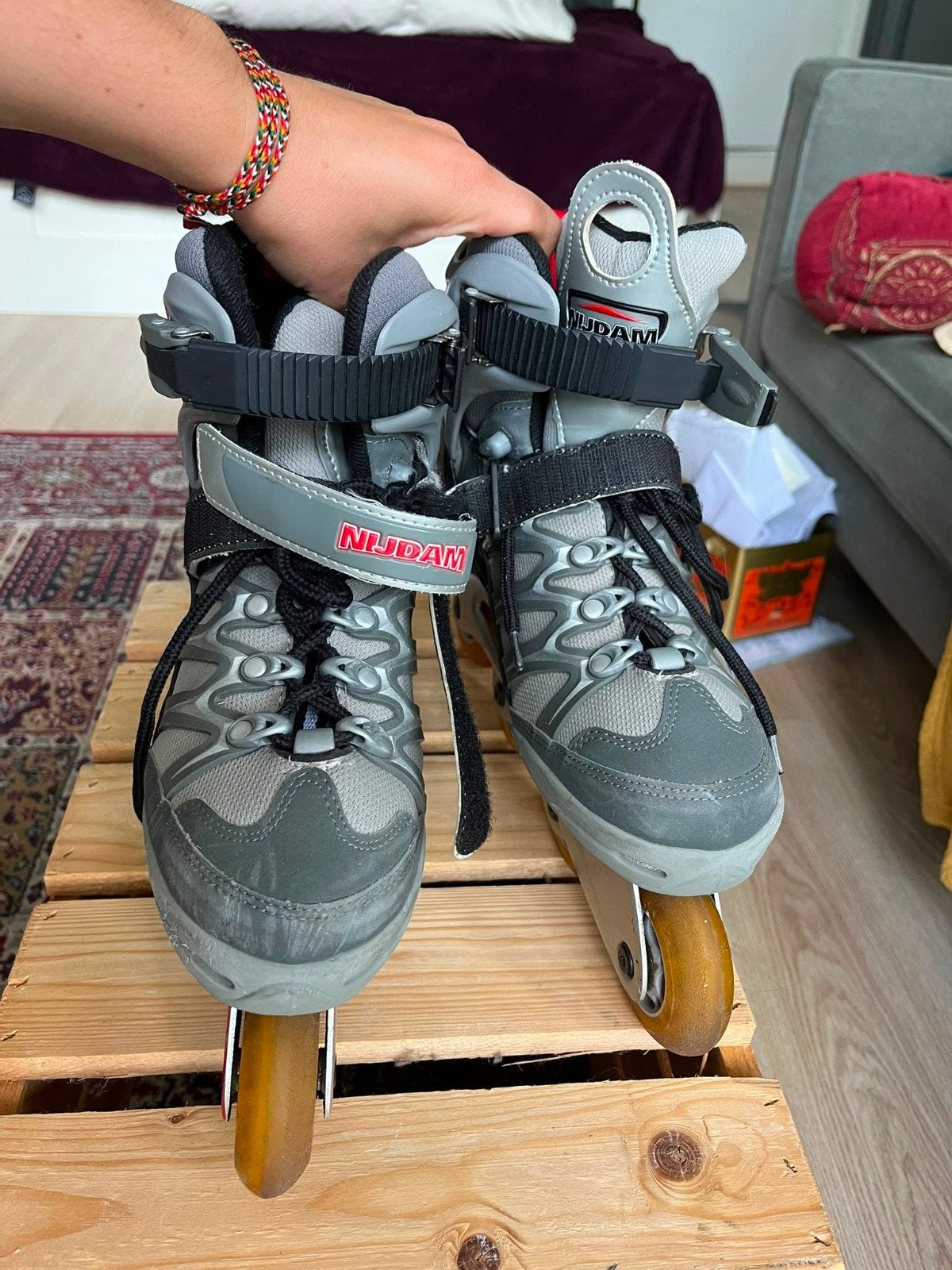 Nijdam inline skates - Maat 38, Ophalen, Gebruikt, Inline skates 4 wielen, Overige merken