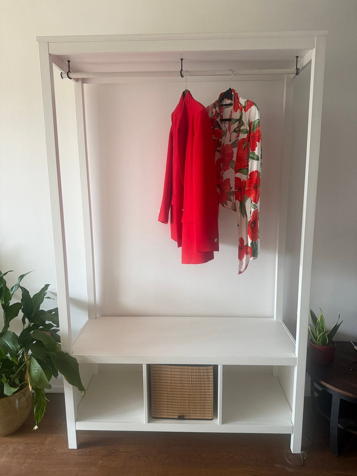 Hemnes Ikea Open kledingkast wit, Ophalen, Gebruikt