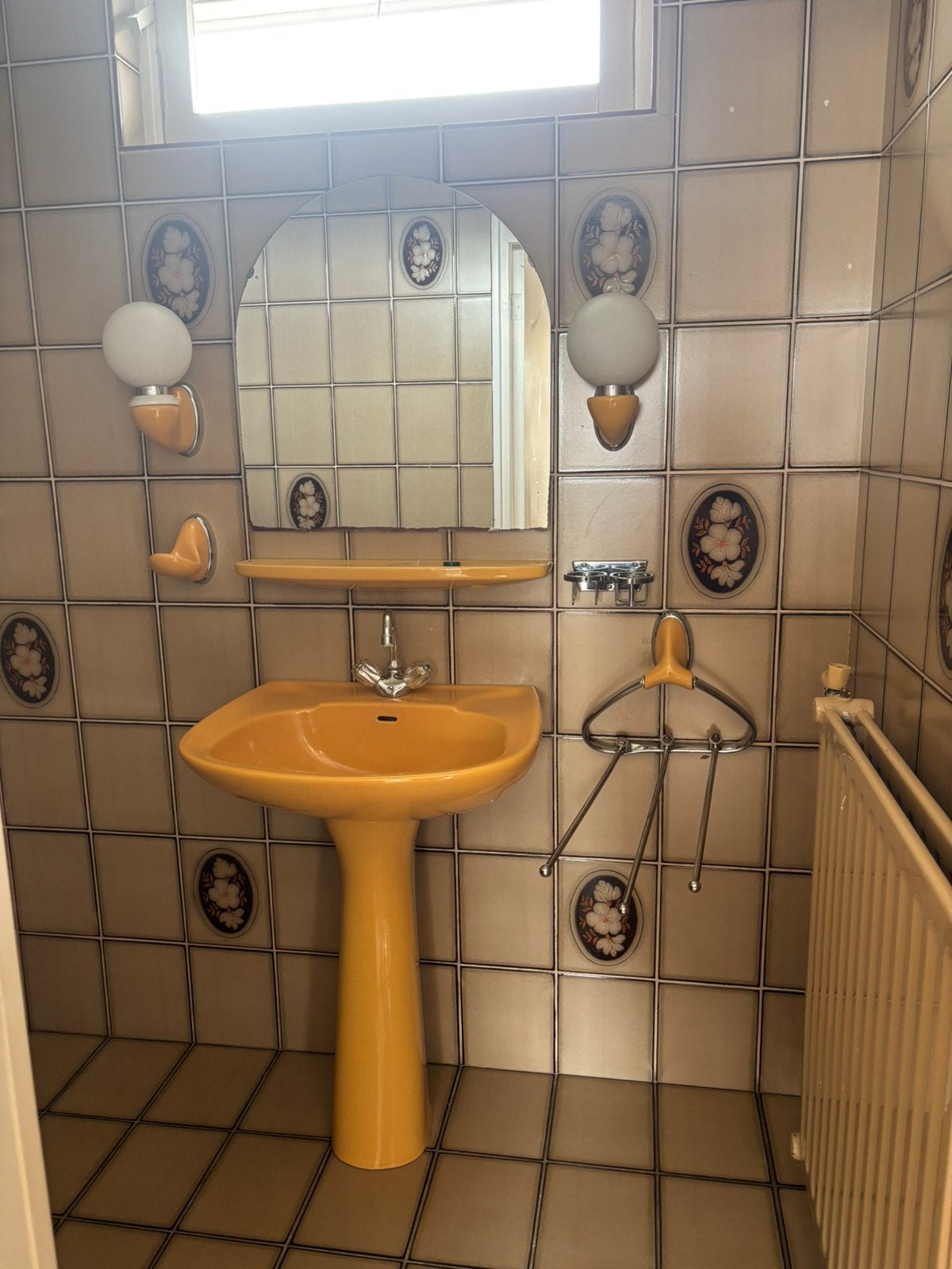 Vintage jaren 70 badkamer sanitair, Ophalen, Gebruikt