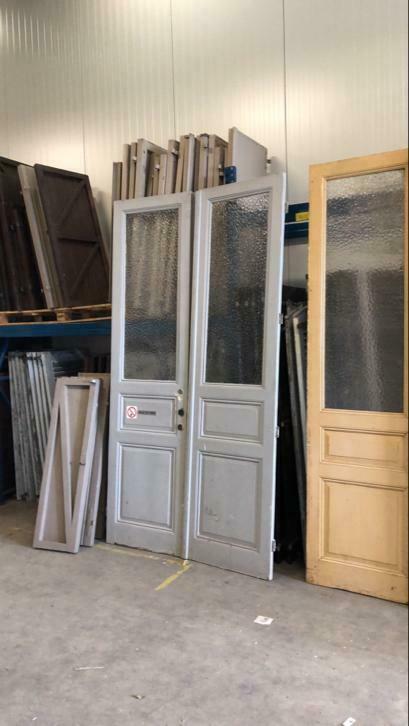 1 sets openslaande antieke ensuitedeuren uit 1912, Doe-het-zelf en Verbouw, Deuren en Horren, Ophalen, La belle porte, Jurgen.hoogenboezem@gmail.com