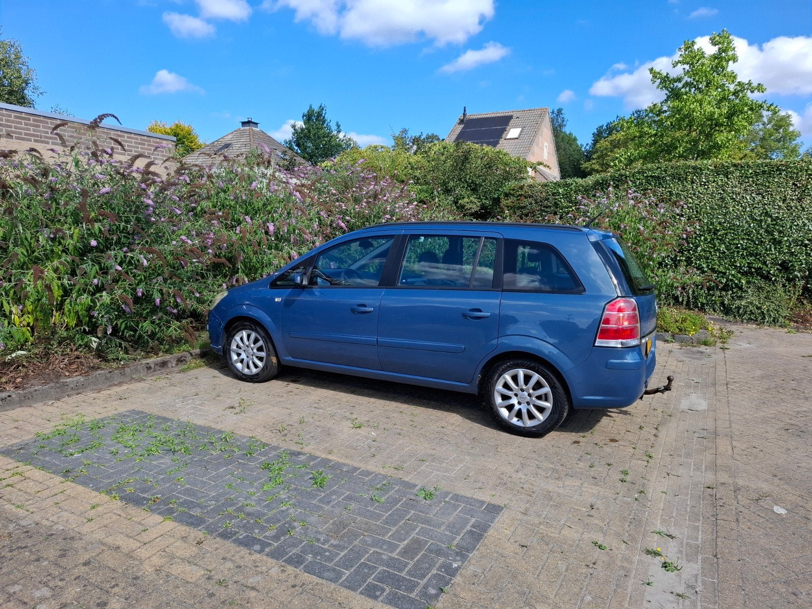 Opel Zafira 1.6 Temptation  2008 Blauw, Auto's, Voorwielaandrijving, Stof, 4 cilinders, Blauw