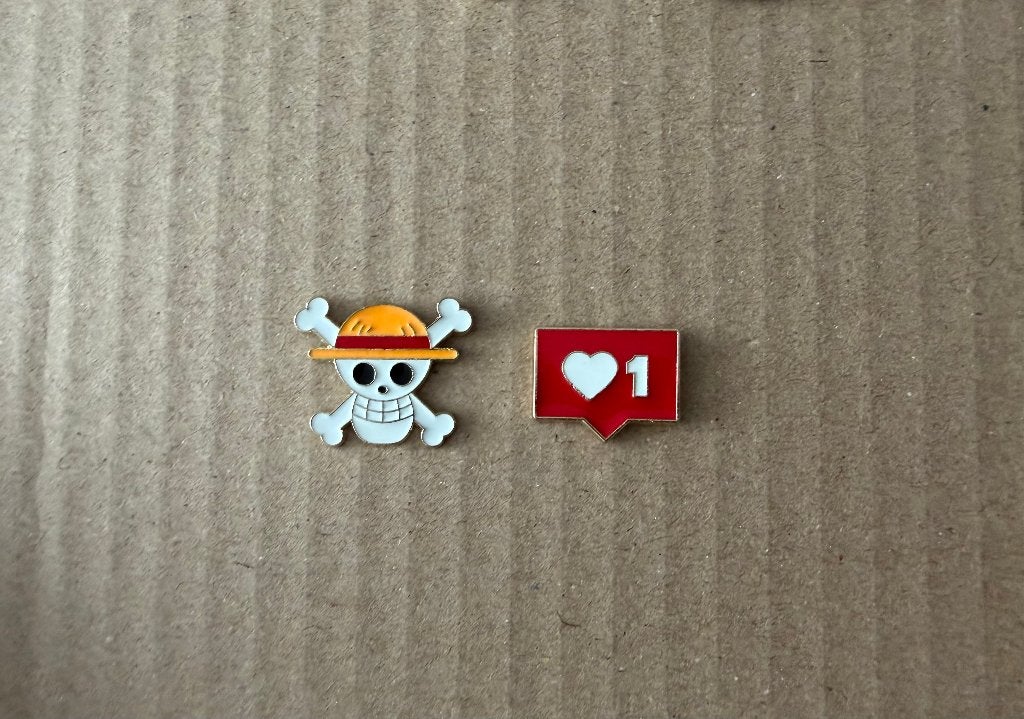 piraten, doodshoofd pin, Verzenden, Nieuw