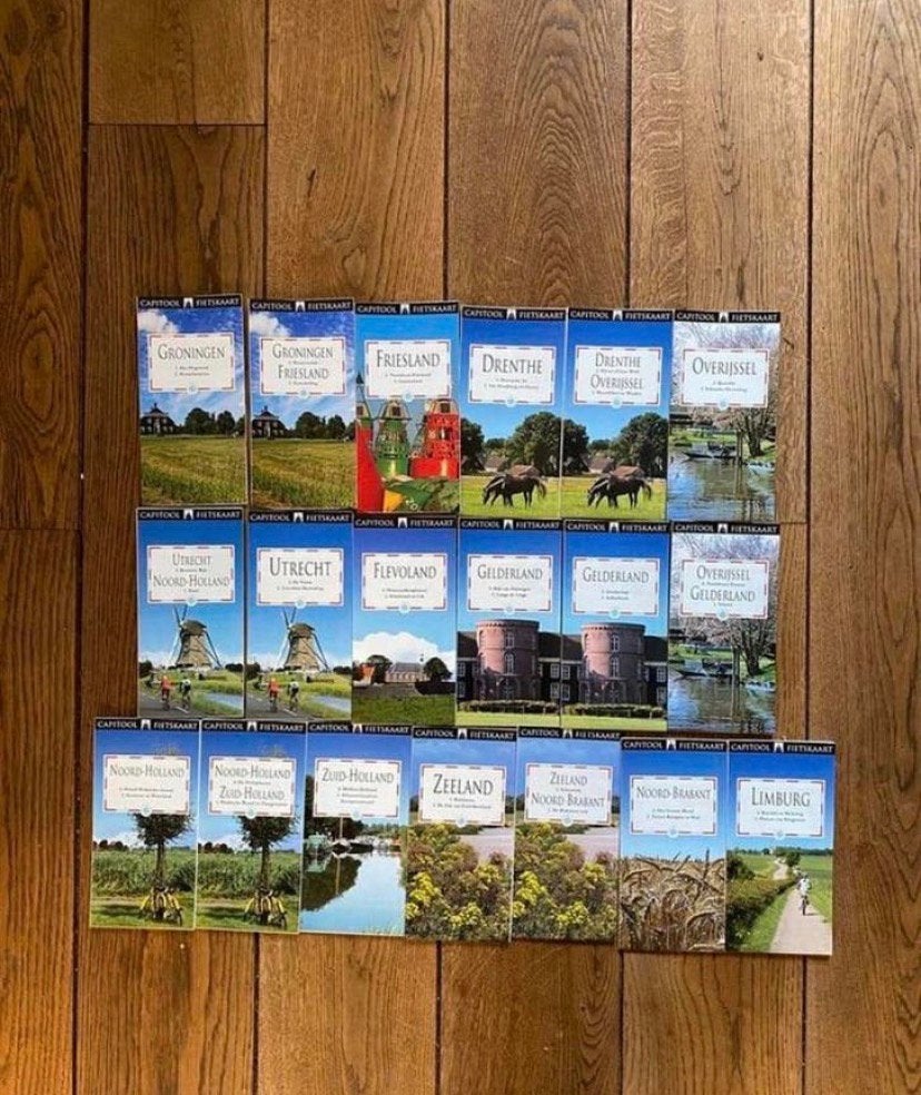 Capitool fietsroutes Nederland ( 19 kaarten), Boeken, Capitool, Fiets- of Wandelgids, Ophalen of Verzenden, Zo goed als nieuw