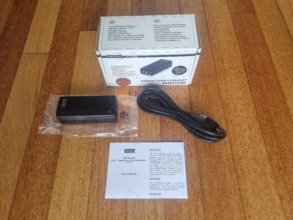 POE injector van DIGITUS, model DN-95102, NIEUW, Ophalen of Verzenden, Nieuw