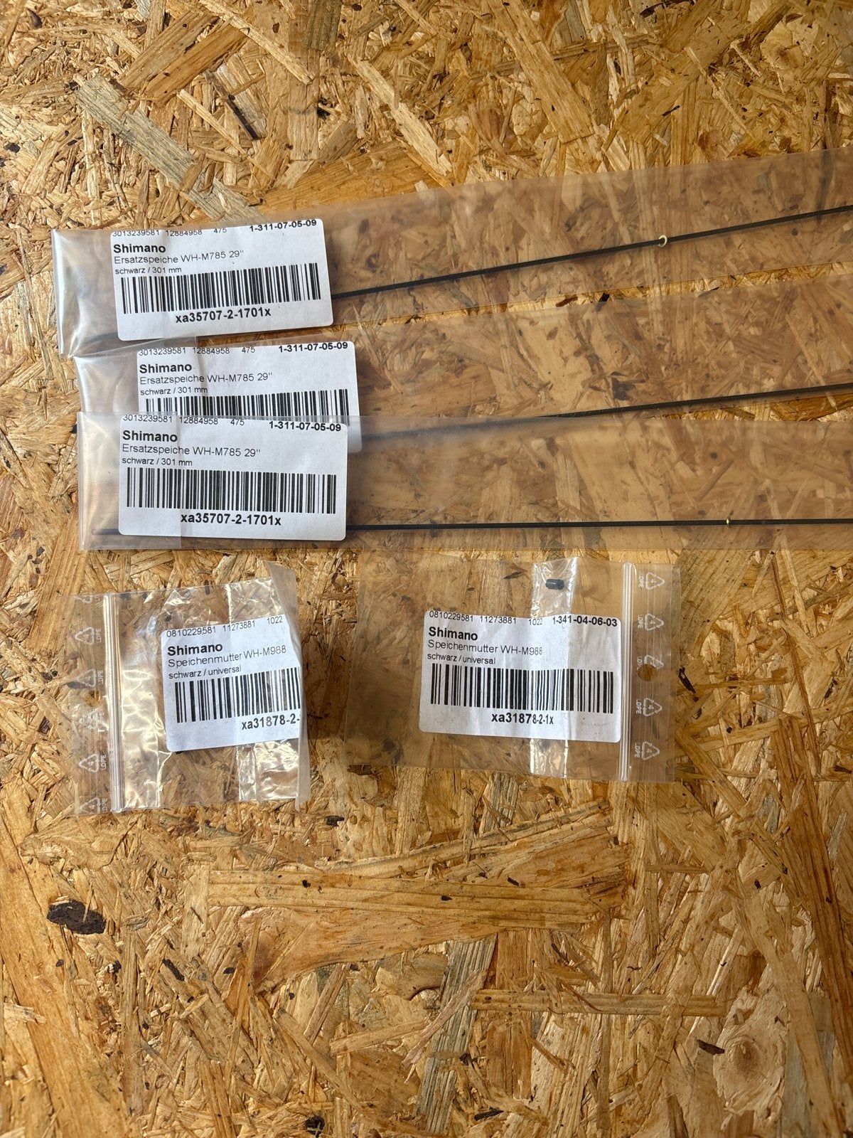 Shimano Spaken en Spaakmoeren voor WH-M785/M8000 Wielen, Fietsen en Brommers, Wiel, Overige materialen, Nieuw, Ophalen of Verzenden
