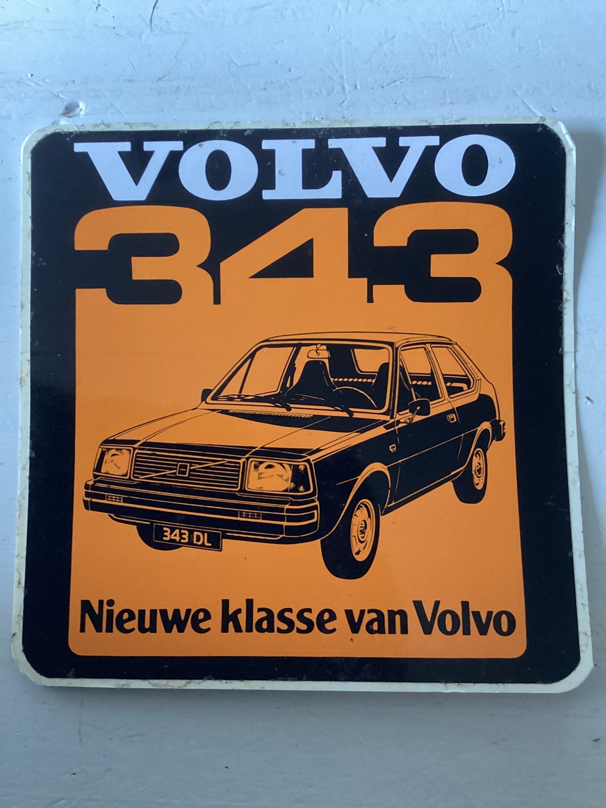 Sticker Volvo 343, Verzenden, Zo goed als nieuw, Auto of Motor