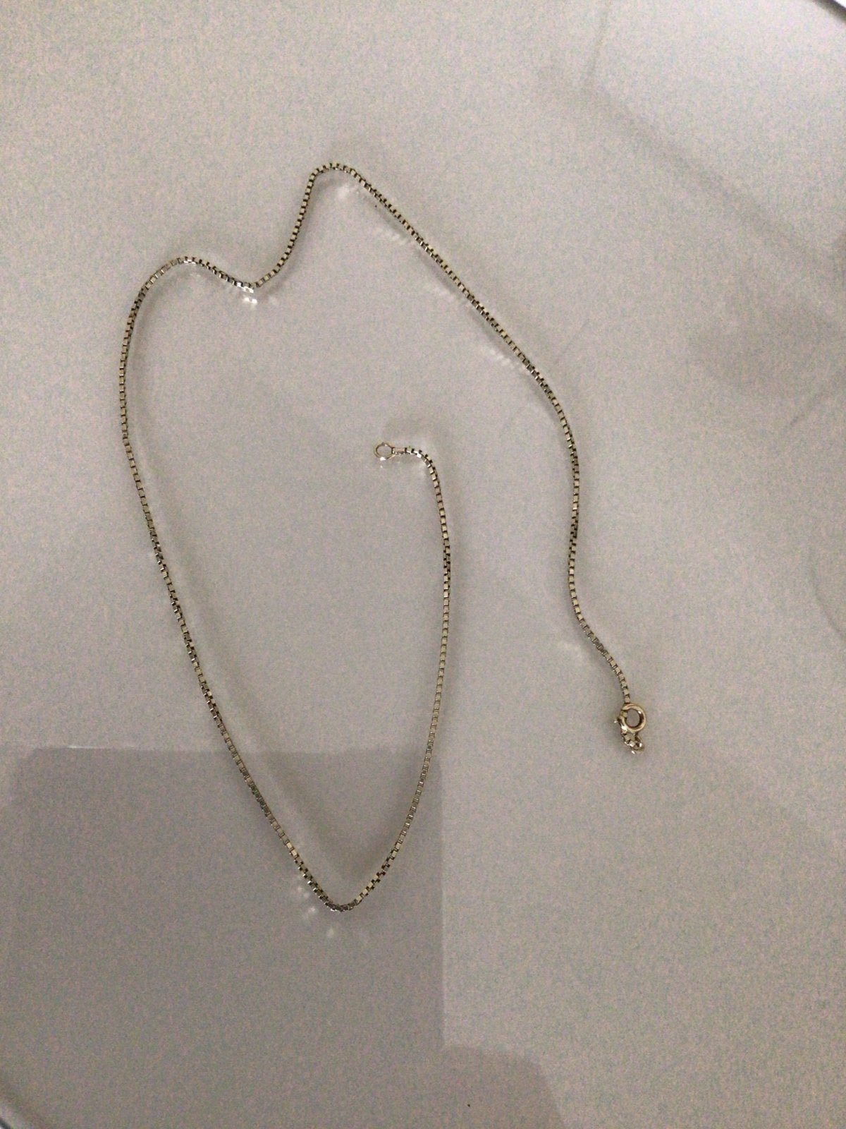 Gouden collier Venetiaanse schakel, Sieraden, Tassen en Uiterlijk, Kettingen, Ophalen, Met hanger, Gebruikt, Goud