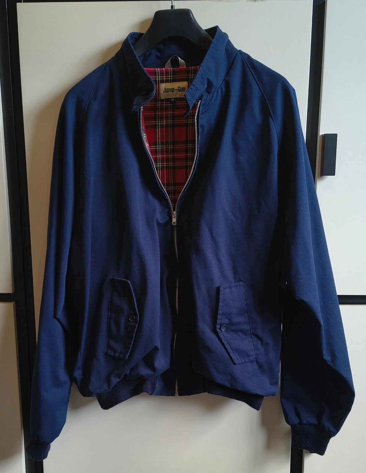 Harrington jack, Blauw, Overige maten, Ophalen of Verzenden, Zo goed als nieuw