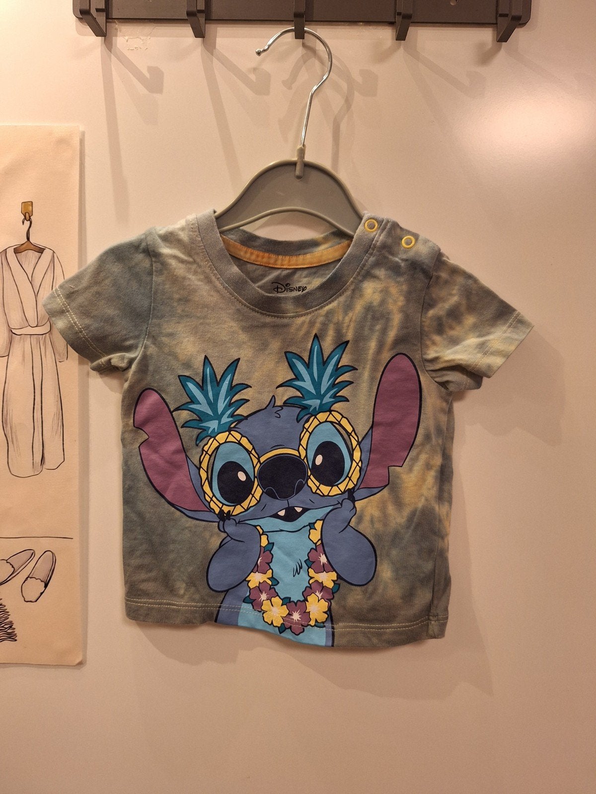 indeknoop - tie dye baby shirt stitch maat 74, Verzenden, Gebruikt, Jongetje of Meisje, Shirtje of Longsleeve
