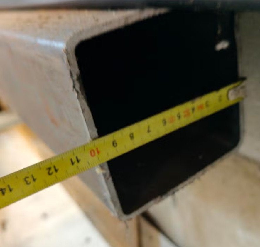 Stalen koker 100x100x4mm; lengte 3940mm, Ophalen, Nieuw, Overige metalen