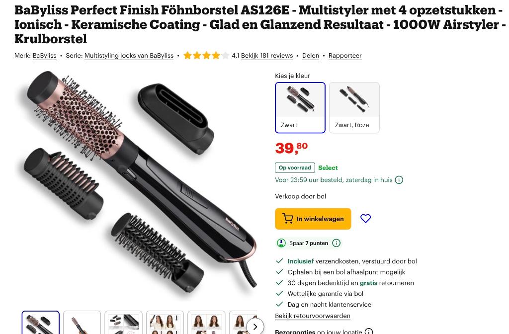 baByliss haarstyler niet gebruikt, Ophalen, Nieuw, Haarverzorging