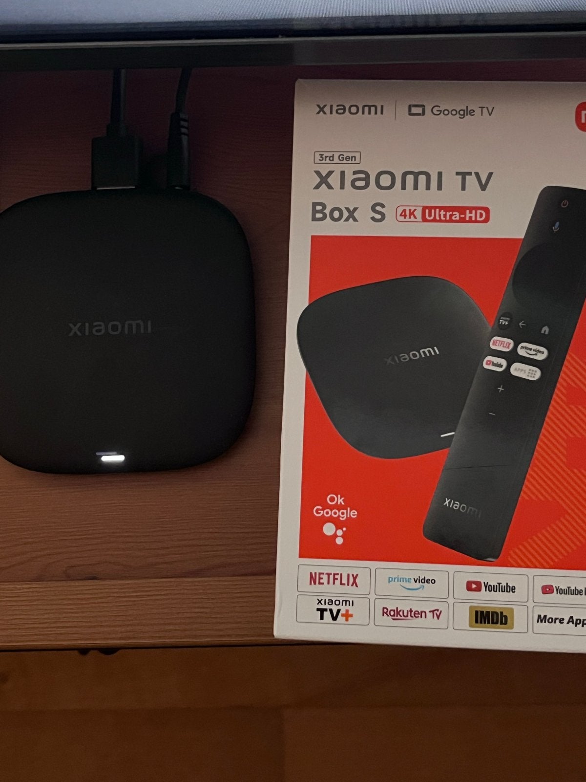 Xiaomi TV Box S 4K Ultra-HD (3e generatie) met Google TV, Ophalen of Verzenden, Zo goed als nieuw, HDMI, Zonder harde schijf