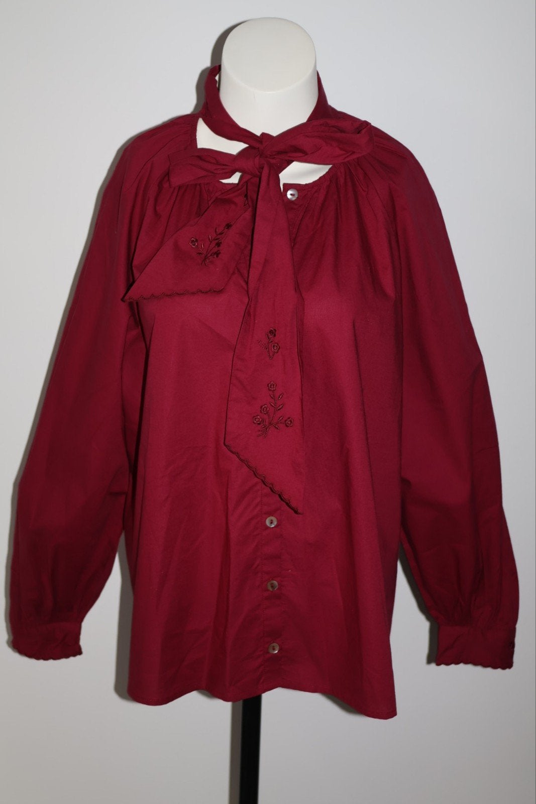 Des Petits Hauts Blouse T2 (38/40 M/L) Bordeauxrood Nieuw, Maat 38/40 (M), Des Petits Hauts, NL, Nieuw
