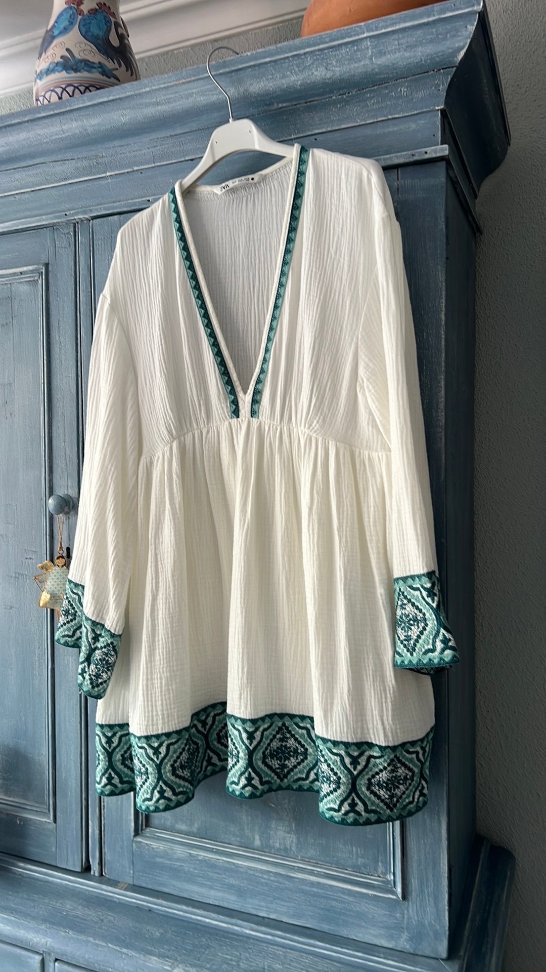 Tuniek jurkje wit Zara. Nieuw!, Kleding | Dames, Jurken, Nieuw, Maat 38/40 (M), Wit, Boven de knie, Ophalen of Verzenden