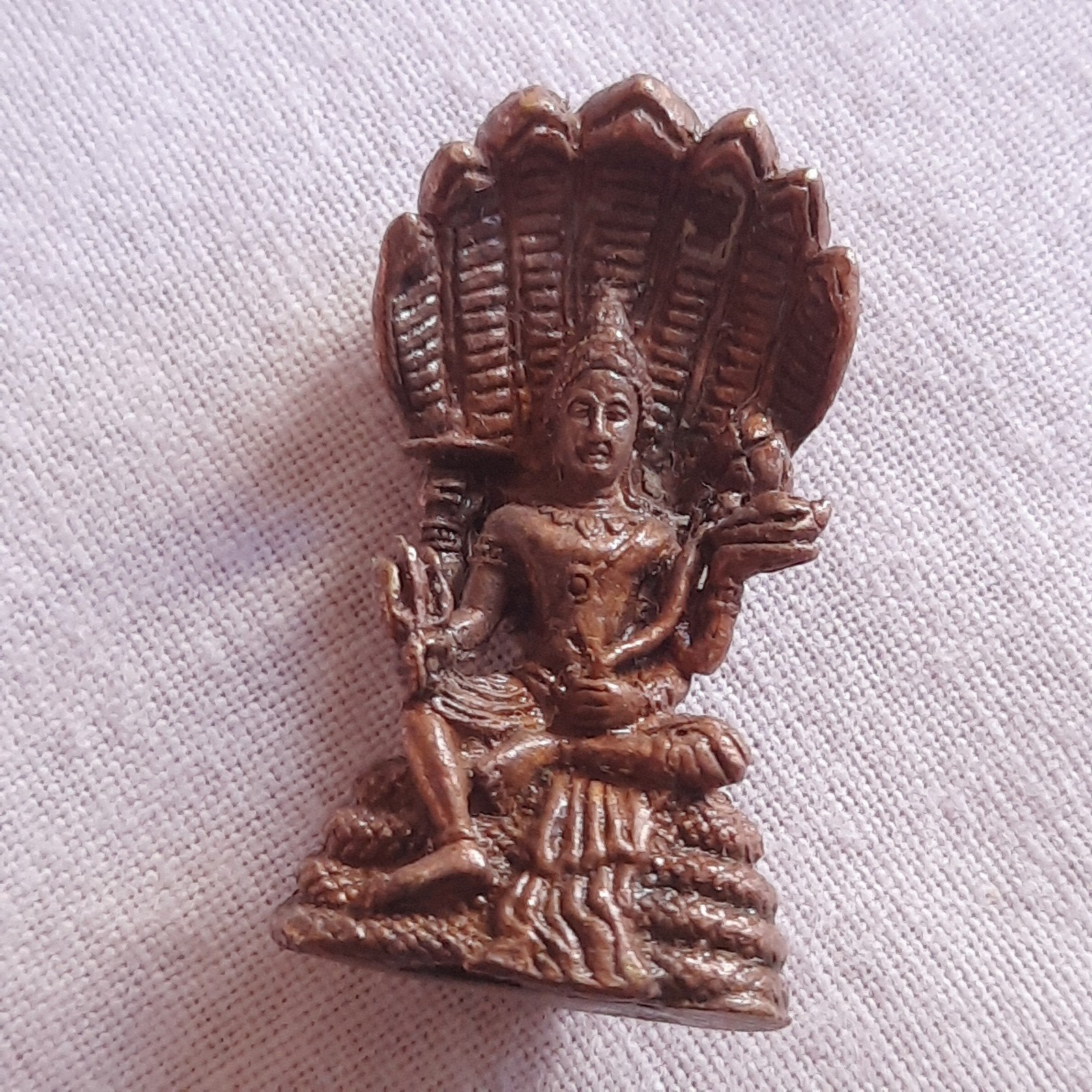 Boeddhistisch Beeldje met Slangenkroon Naga Buddha, Verzenden, Zo goed als nieuw