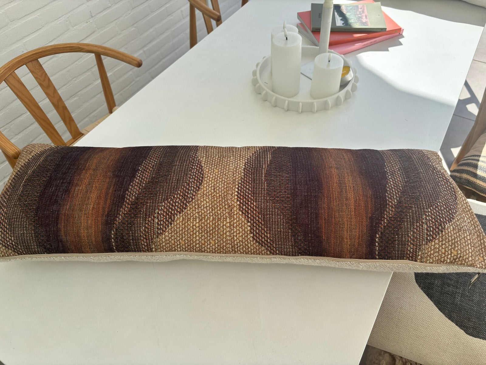 HKliving Sierkussen Gradient (90x30 cm) - Nieuw, Overige merken, Meerkleurig, Inclusief binnenkussen, Nieuw