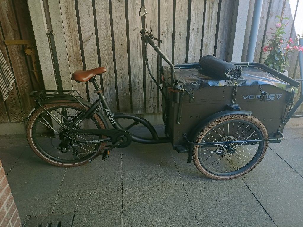 Bakfiets Journey Vogue bike, 4 kinderen of meer, Gebruikt, Elektrisch, Schijfrem