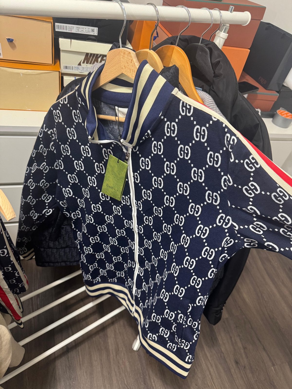 Gucci GG jacquard tracksuit blauw, Kleding | Heren, Heren-kledingpakketten, Ophalen of Verzenden, Nieuw