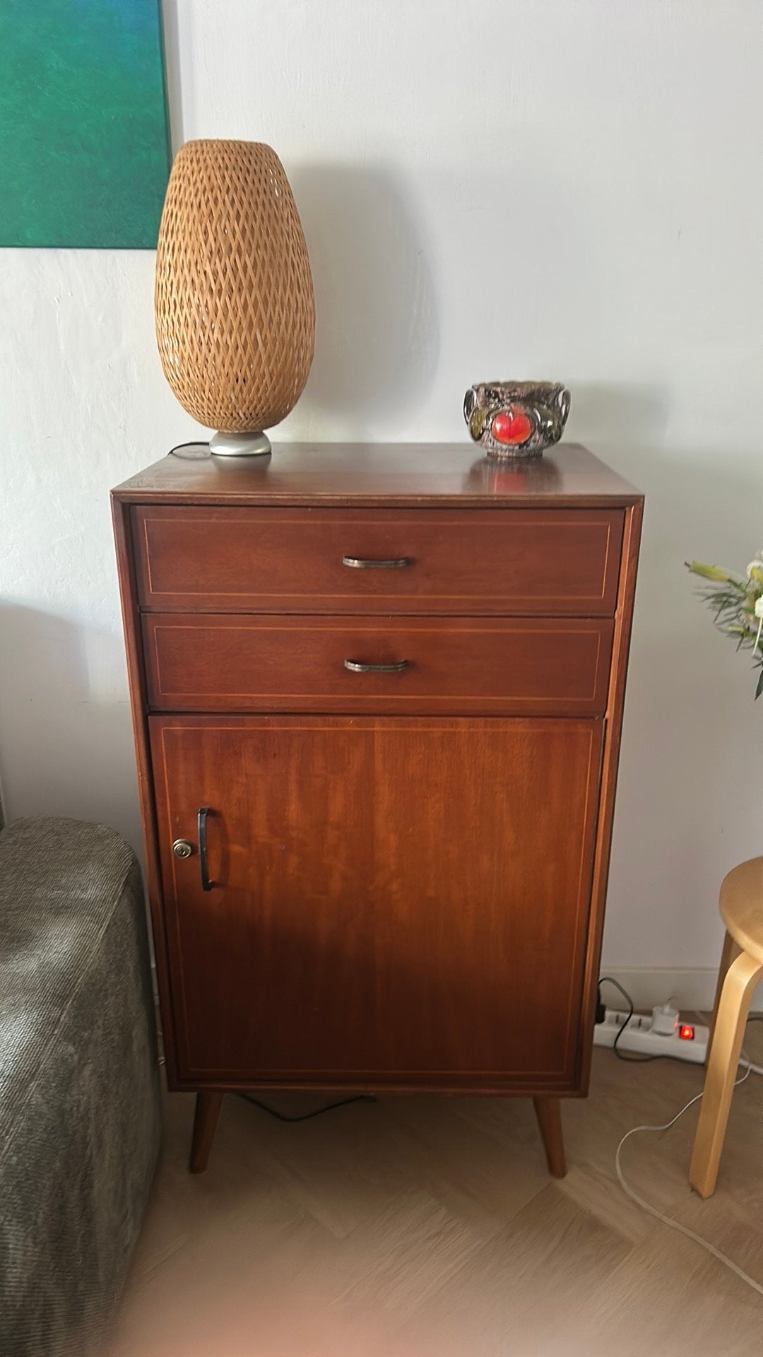 Vintage mid-century retro ladekast  kastje, Ophalen