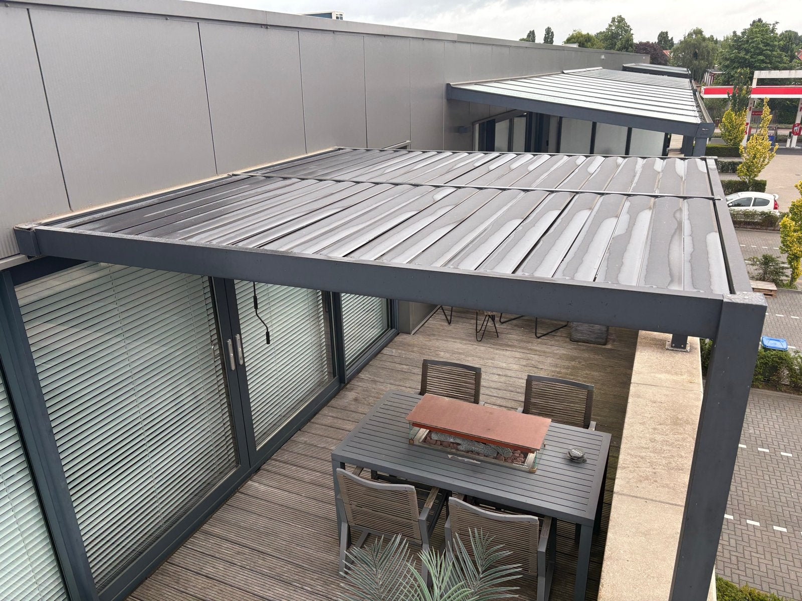 Aluminium Lamellen Dak - Modern en Duurzaam, Tuin en Terras, Overkappingen, Ophalen, Gebruikt, Veranda