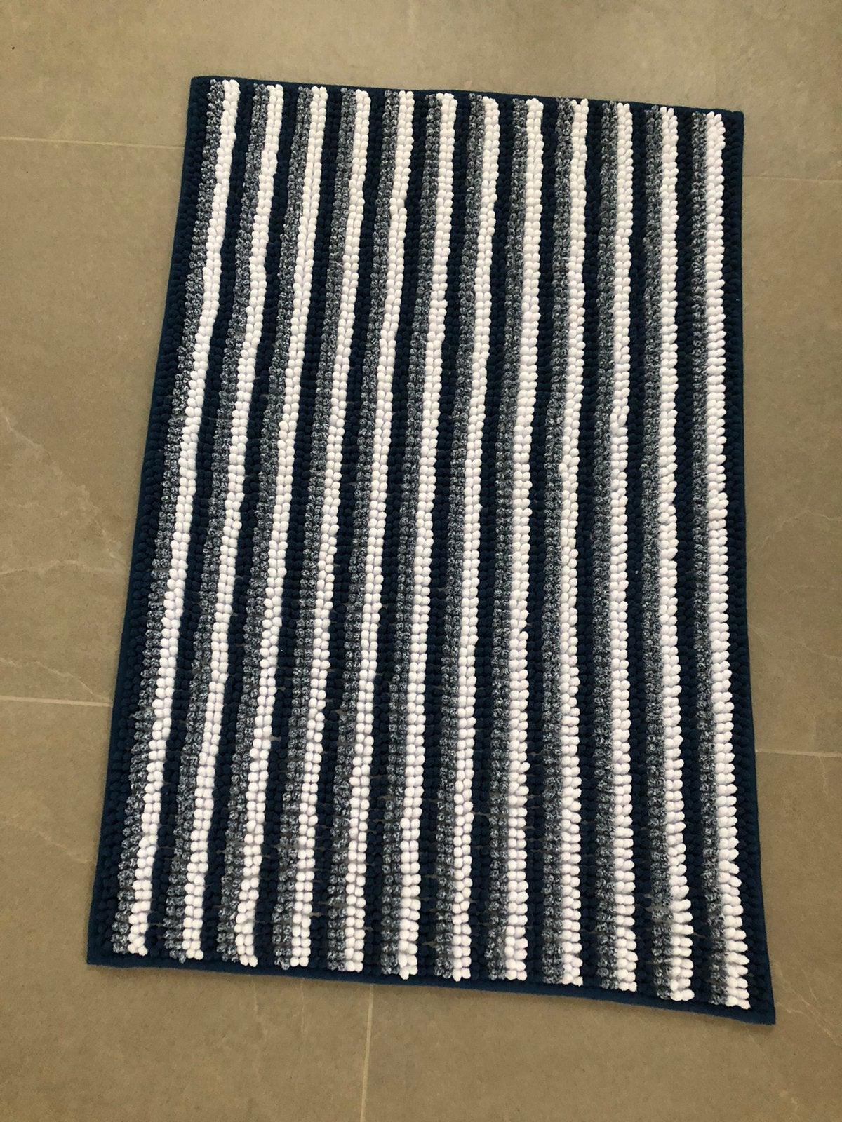 Leuke mooie blauwe badmat, antislip onderzijde, Ophalen, Zo goed als nieuw, Blauw, Badmat