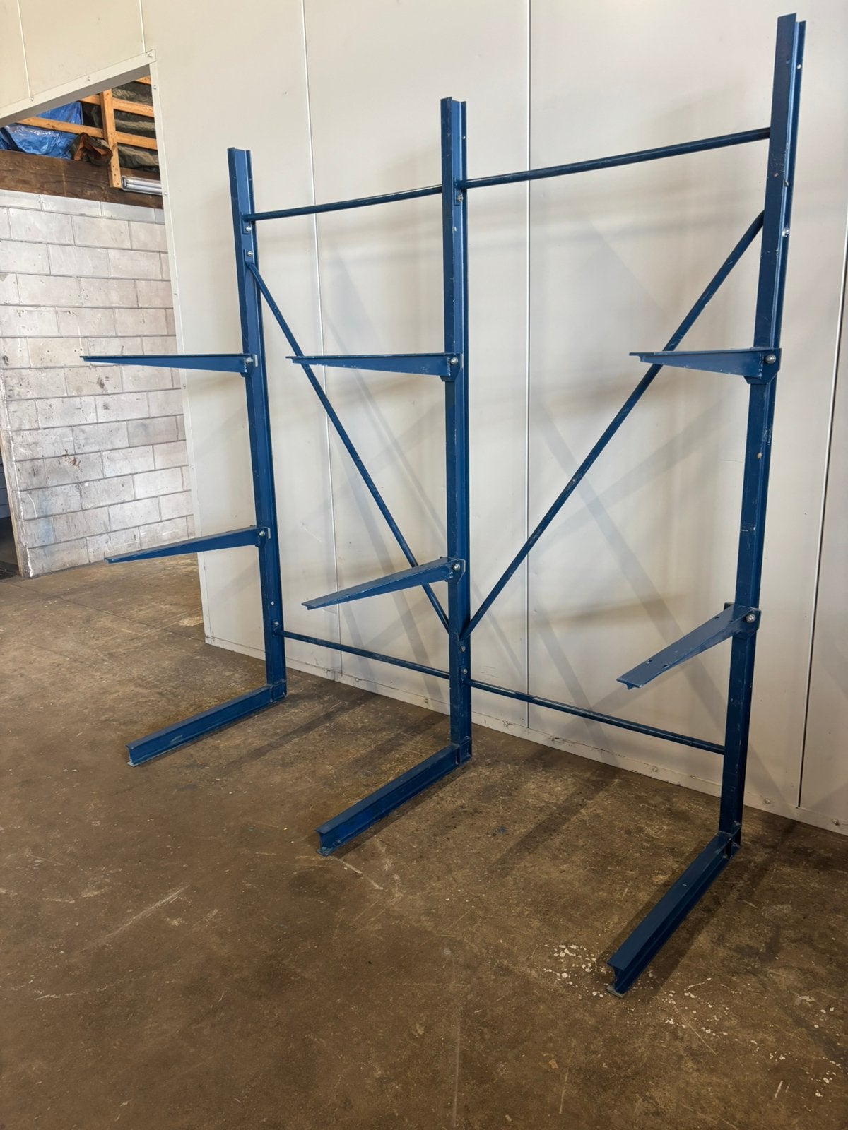 Draagarmstelling / stelling / magazijnstelling / stellingrek, Ophalen, Gebruikt, ., .