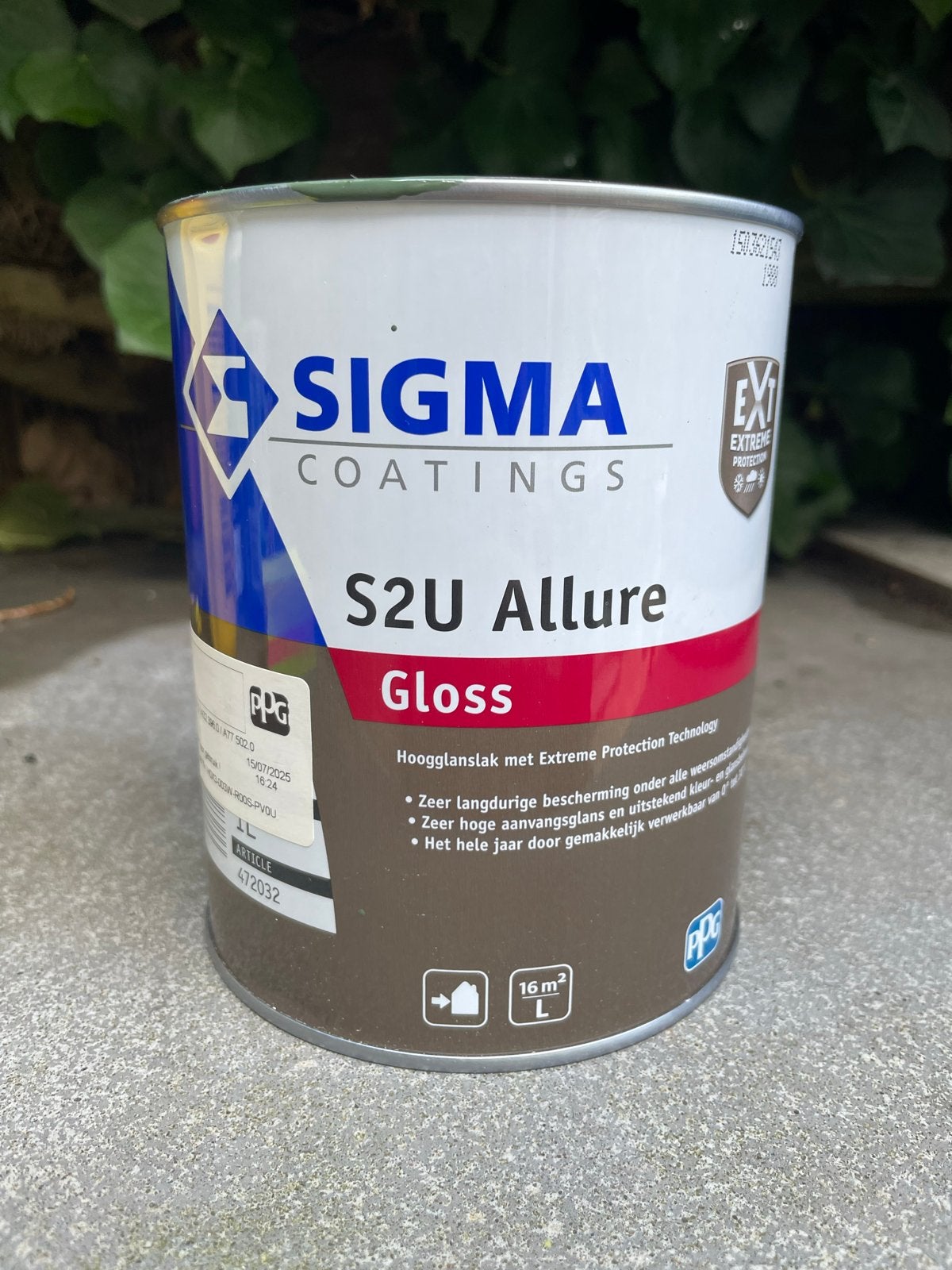 Sigma S2U Allure Gloss Buitenlak RAL 140-40-10 Groen, Doe-het-zelf en Verbouw, Verf, Beits en Lak, Nieuw, Ophalen of Verzenden