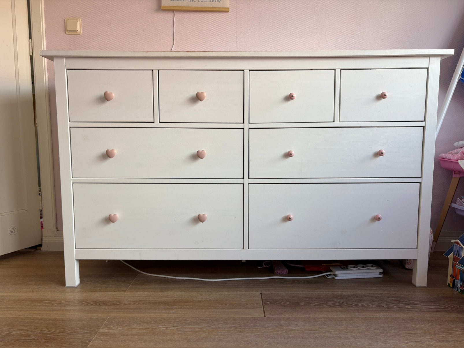 Hemnes Ladekast (8 lades), 5 laden of meer, 150 tot 200 cm, Ophalen of Verzenden, Zo goed als nieuw