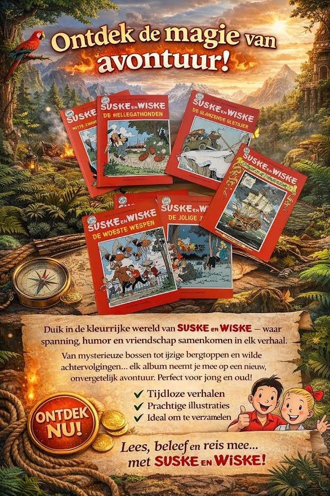 Suske en Wiske stripboeken, Willy Vandersteen, Meerdere stripboeken, Ophalen, Gelezen