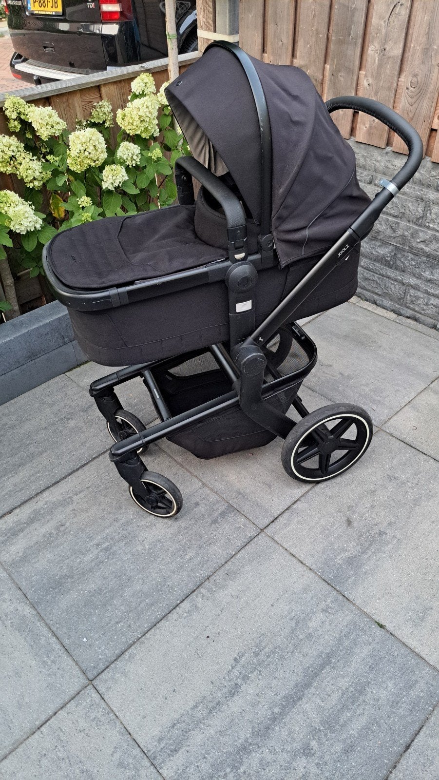Joolz day complete kinderwagen, Kinderen en Baby's, Kinderwagens en Combinaties, Verstelbare duwstang, Zo goed als nieuw, Combiwagen