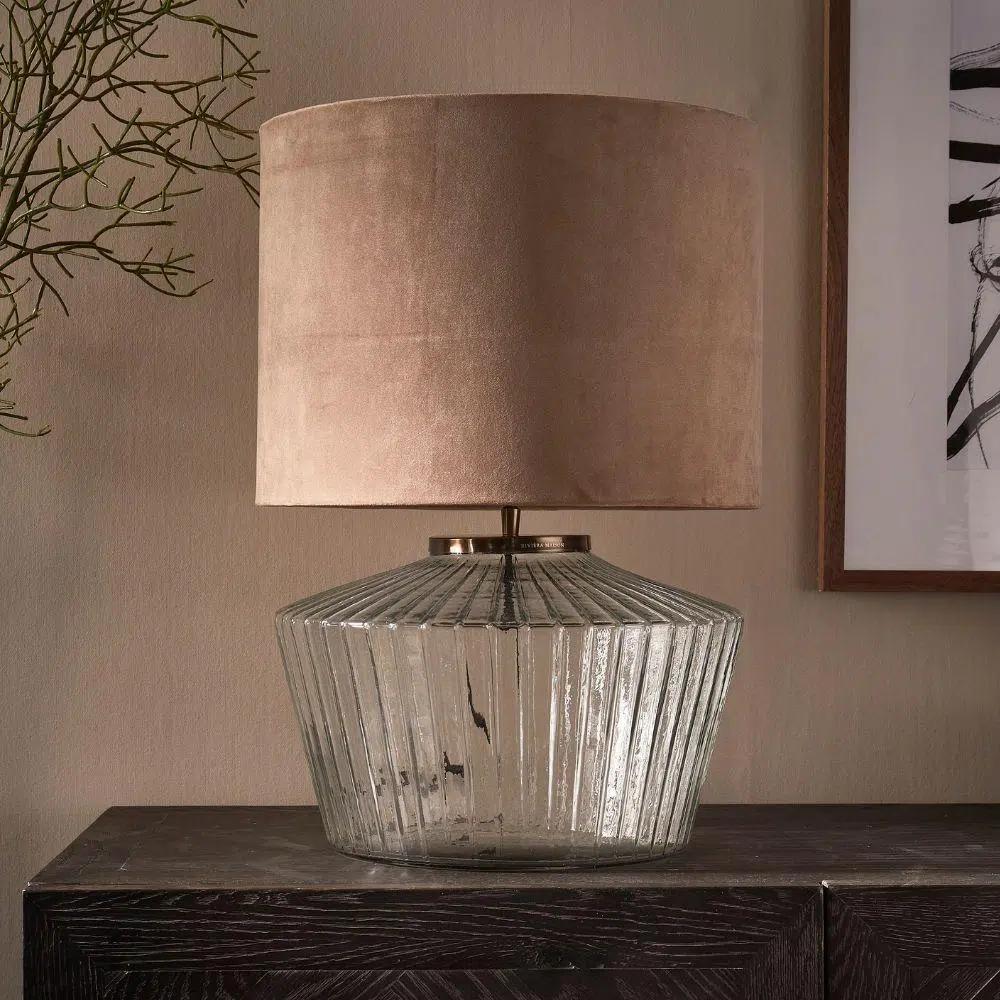 Riviera Maison Nolama Glaslamp Base, Ophalen of Verzenden, Zo goed als nieuw, Glas, Minder dan 50 cm