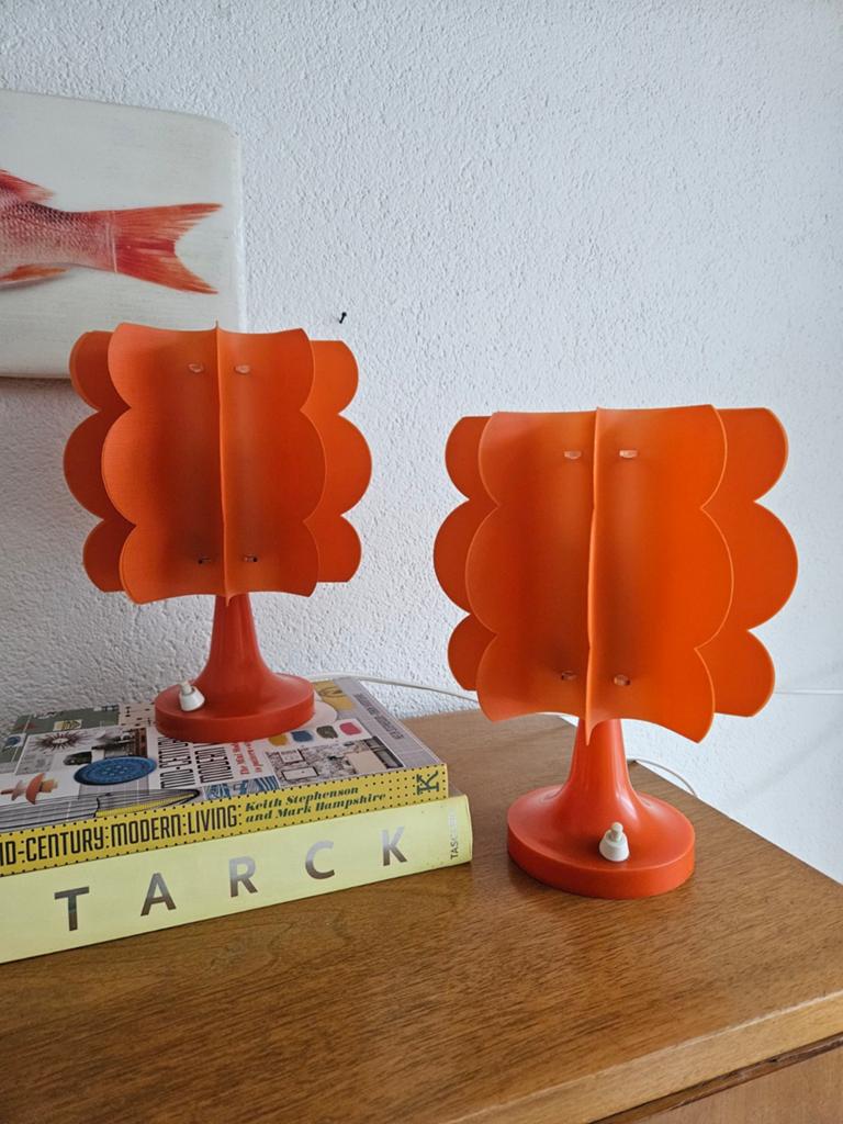 Space age retro vintage set Zicoli lampen, .., .., Gebruikt, Zicoli