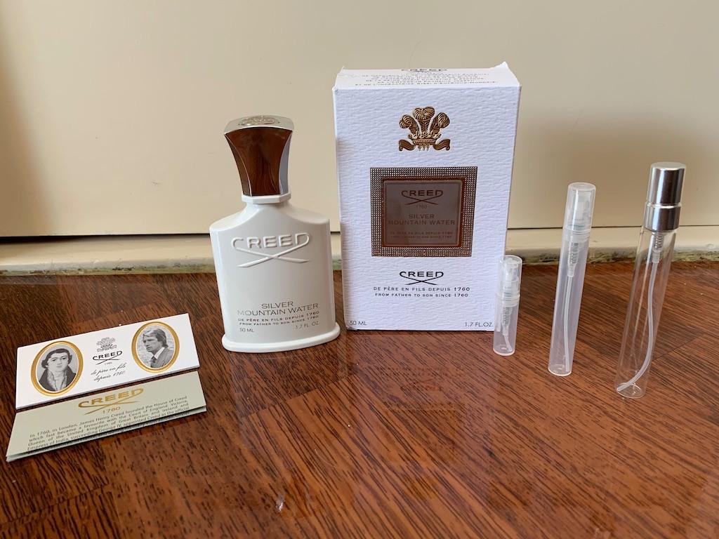 Creed silver mountain water - 2ml - 5ml - 10ml, Ophalen of Verzenden, Nieuw