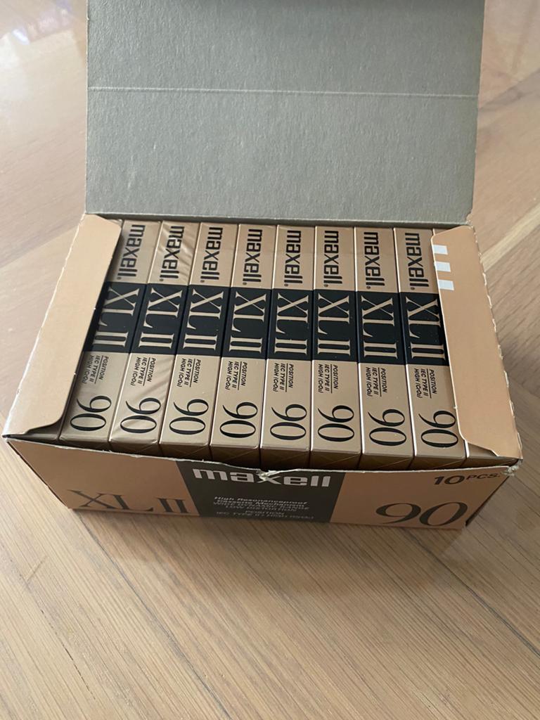 Maxell 90 high resonanceproof 10 stuks casette band nieuw, Ophalen of Verzenden