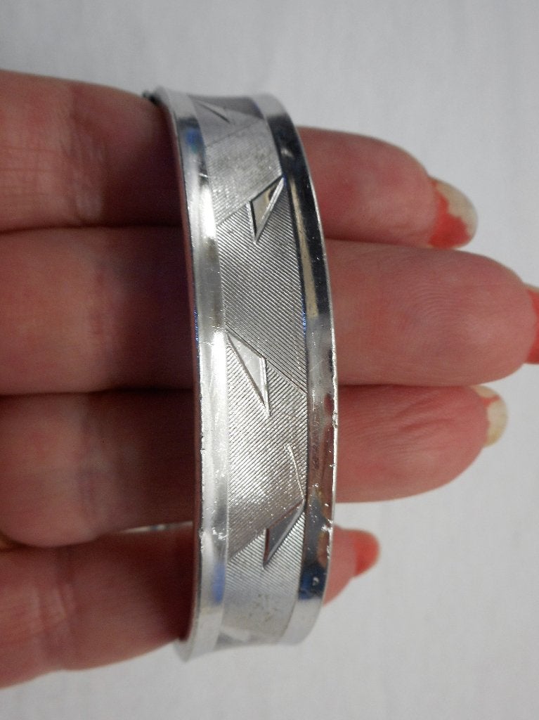 Zilveren prachtige antieke armband met scharnier nr.220, Verzenden, Zilver, Armband