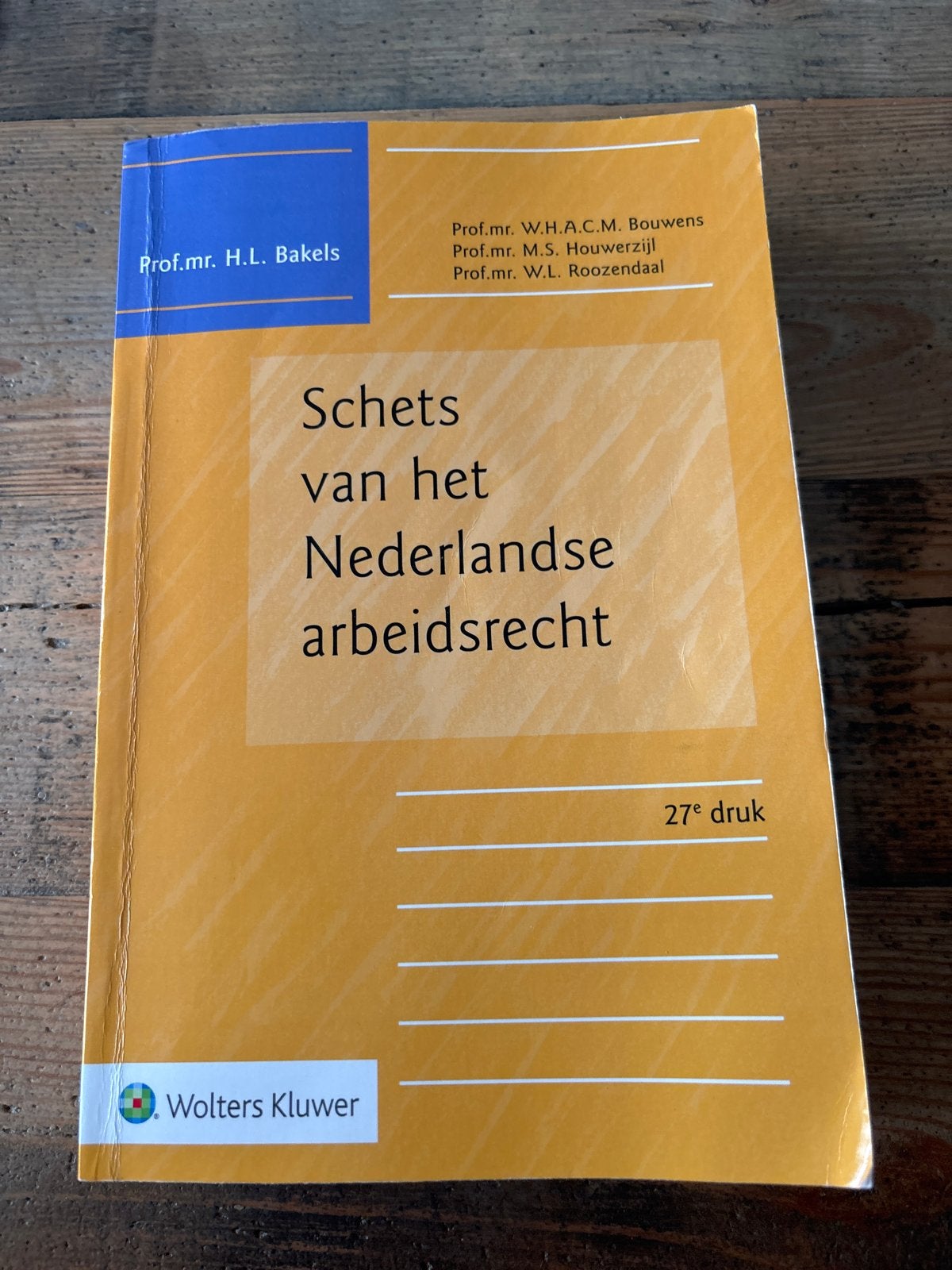 Schets van het Nederlandse arbeidsrecht - 27e druk, Ophalen of Verzenden, Gamma, Gelezen, WO
